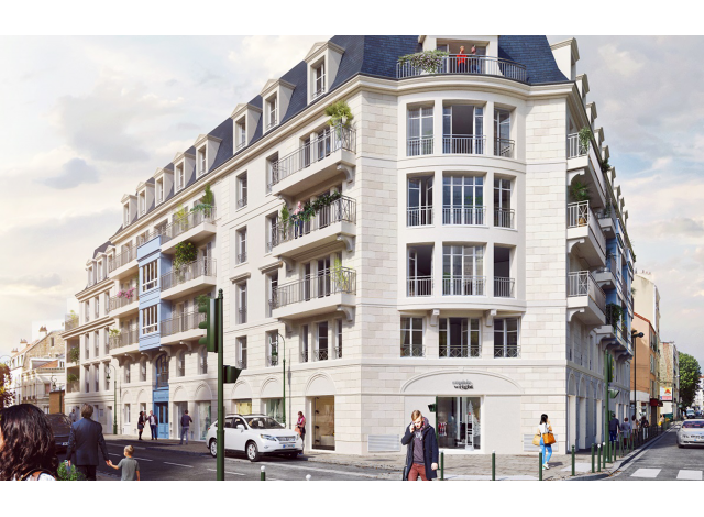 Investissement locatif dans les Hauts de Seine 92 : programme immobilier neuf pour investir Eloquence  Puteaux