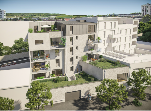 Investissement locatif en Champagne Ardenne : programme immobilier neuf pour investir Residence Jeanne  Reims