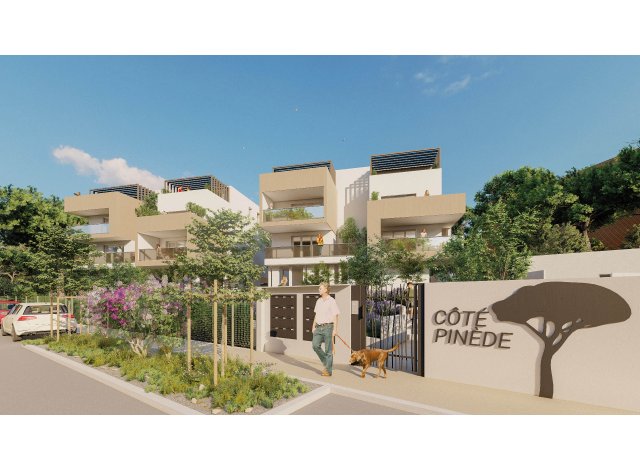 Investissement locatif en Languedoc-Roussillon : programme immobilier neuf pour investir Cote Pinede  Nîmes