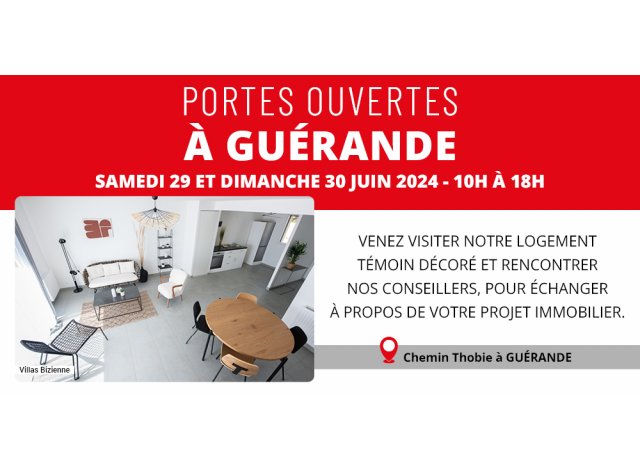 Investissement locatif en Pays de la Loire : programme immobilier neuf pour investir Villas Bizienne  Guérande