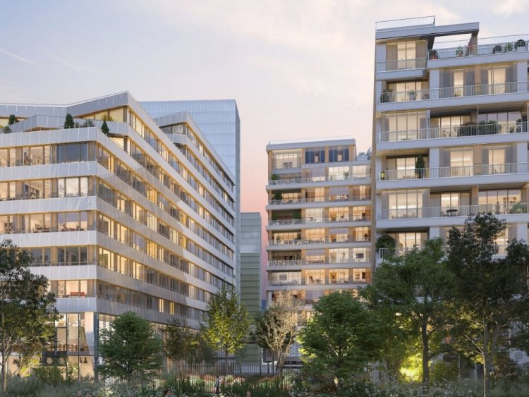 Woodeum Paris Rive Gauche, nouveau programme résidentiel en ossature bois de Cogedim, situé avenue de France, dans Paris 13e.