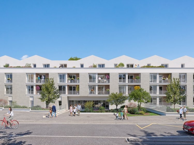 Le futur programme de résidence services seniors à Saint-Orens-de-Gameville, avec 92 logements adaptés, services et espaces paysagers.