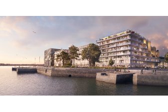 Le groupe Giboire commercialise un projet immobilier neuf d'exception à Lorient, dans le quartier du Péristyle, le long du Scorff. | Safran / Lorient / Giboire