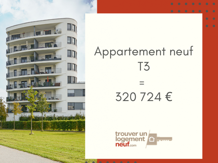 prix appartement neuf trois-pièces