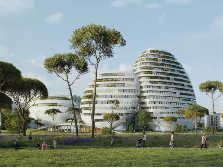 Vinci Immobilier et Sogeprom Pragma ont été désignés pour réaliser une des nouvelles Folies architecturales de Montpellier, sur la ZAC République. | Les Galets / Montpellier République / Vinci Immobilier Sogeprom Pragma