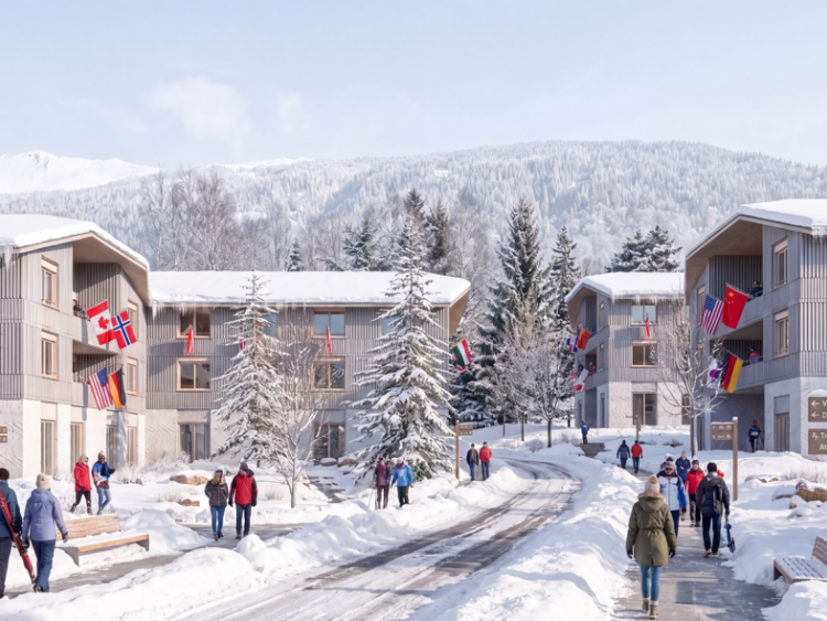 Le futur Village des athl&egrave;tes de Saint-Jean-de-Sixt en Haute-Savoie deviendra un h&eacute;ritage immobilier durable apr&egrave;s les Jeux Alpes 2030.