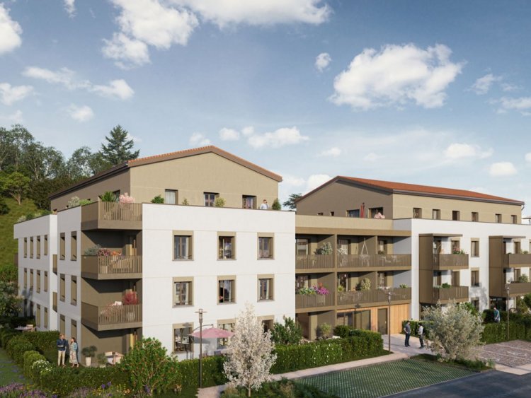 Les anciens moulins Soufflet &agrave; Lozanne vont laisser place &agrave; la r&eacute;sidence neuve Les Moulins d&eacute;velopp&eacute;e par UTEI.