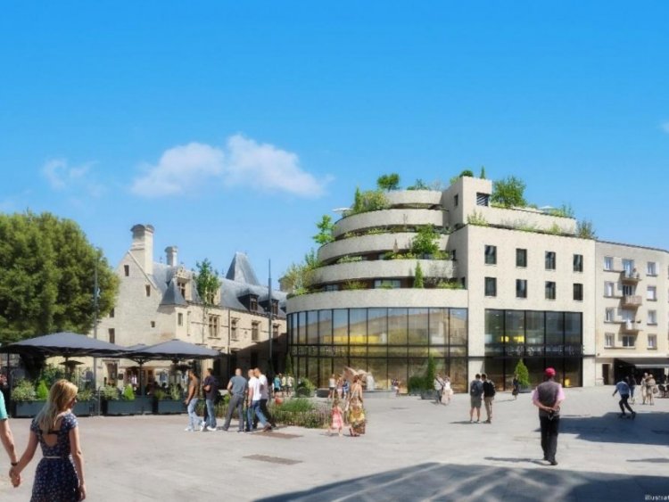 L’Écrin à Caen : un projet mixte où sont réunis logements, commerces et valorisation du patrimoine dans le centre historique.