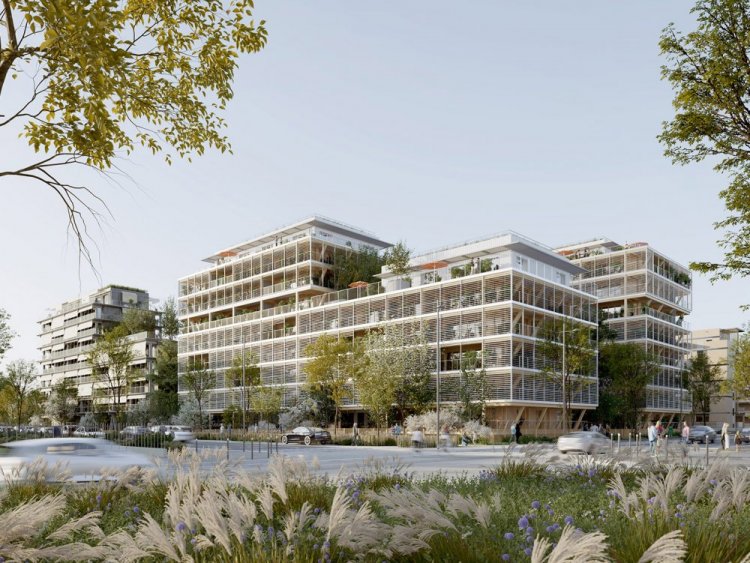 Le groupe Quartus va poser la premire pierre d'un programme de 177 appartements neufs  Vnissieux Grand Parilly. | L'Archipel / Vnissieux / Quartus