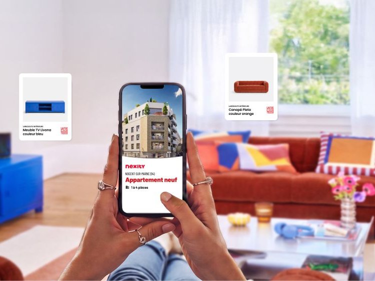 Grâce aux visites virtuelles 3D de Nexity et La Redoute, les futurs propriétaires peuvent imaginer et personnaliser leur intérieur avant la livraison.