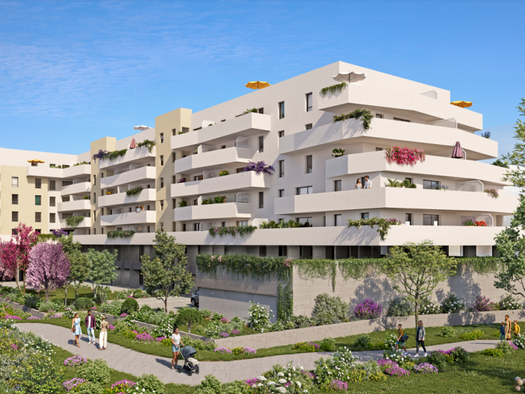 Iria, la nouvelle résidence Cogedim à Sète, avec terrasses généreuses, accessibles à prix maîtrisé, au cœur du quartier Rive Sud.