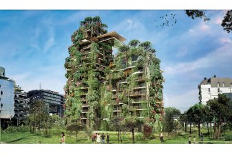 Evanesens, une tour végétalisée de logements neufs à Montpellier