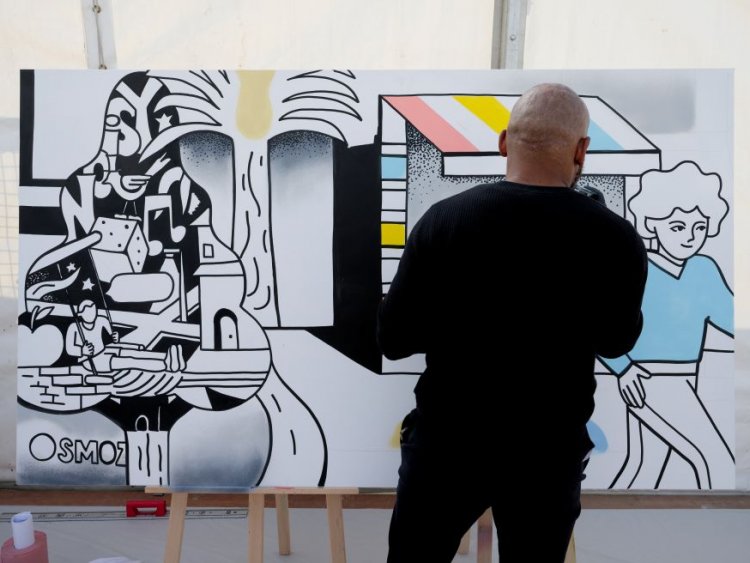 oeuvre d'art immeuble neuf