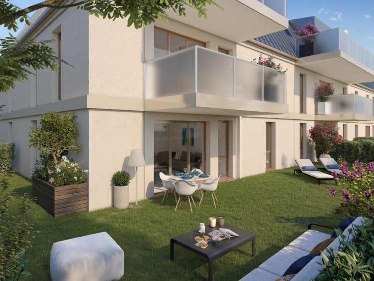 appartement neuf rez de jardin Saint Louis
