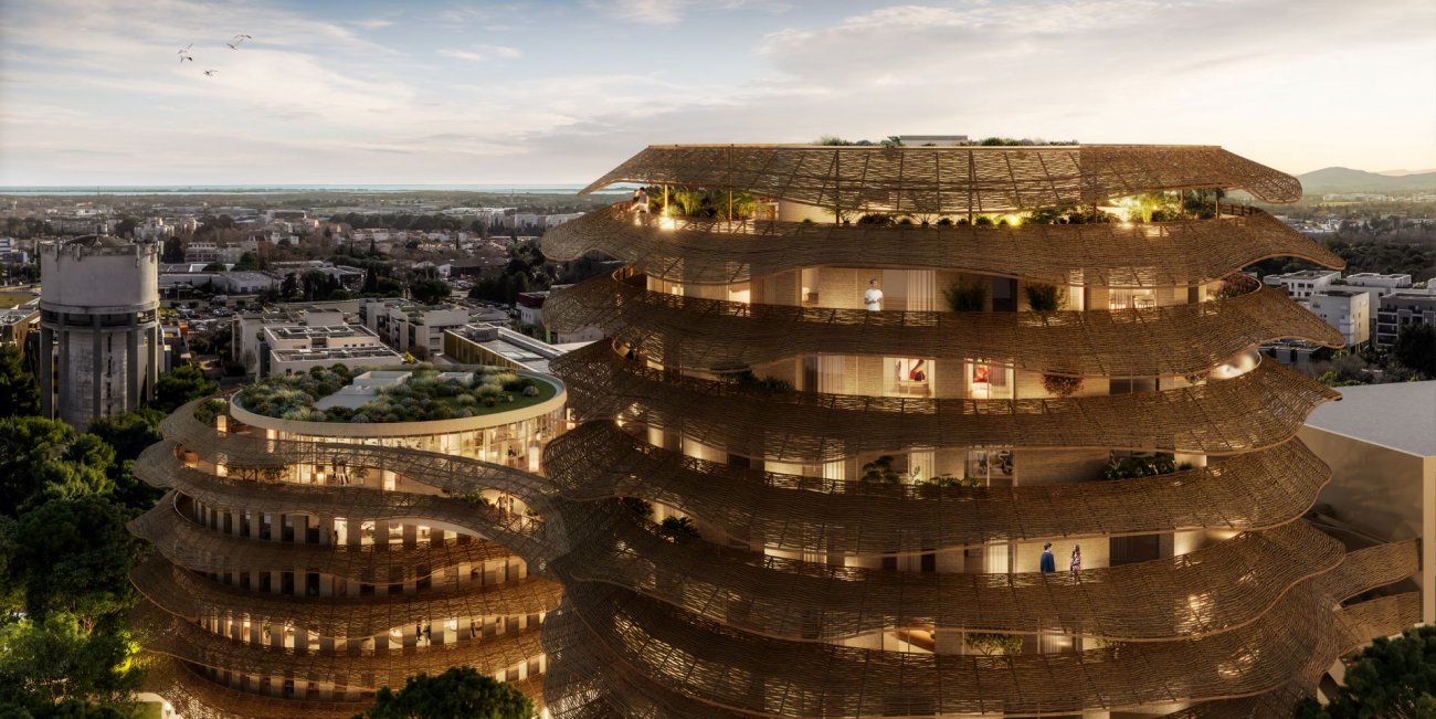 Oasis : diaporama de cette nouvelle Folie Architecturale de la ZAC Ovalie de Montpellier