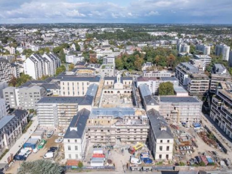 Le quartier de l’Hôtel Dieu à Rennes est en pleine transformation pour accueillir notamment 415 logements neufs à terme.
