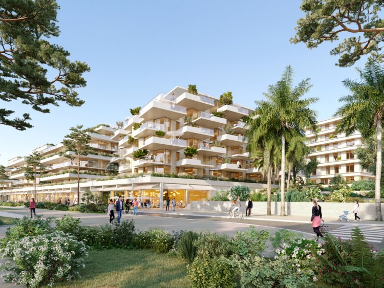 Lancement du futur coquartier mditerranen Cur de Carnols  Roquebrune-Cap-Martin, sign Emerige et Icade,  la place de l'ancienne base arienne. | Cur de Carnols / Roquebrune-Cap-Martin / Emerige & Icade