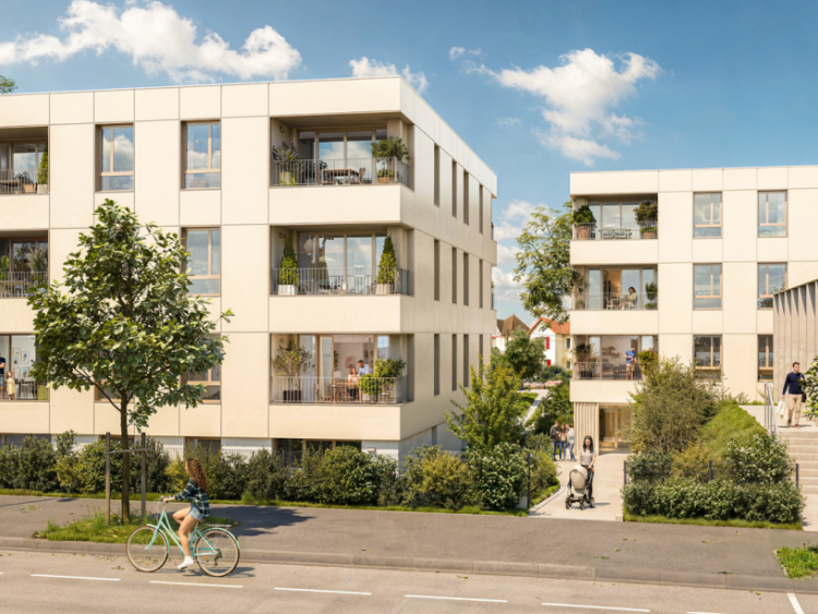 La résidence Charlotte Corday à Caen mise sur la réhabilitation d’un bâtiment existant pour créer des logements dans le quartier Sainte-Thérèse.