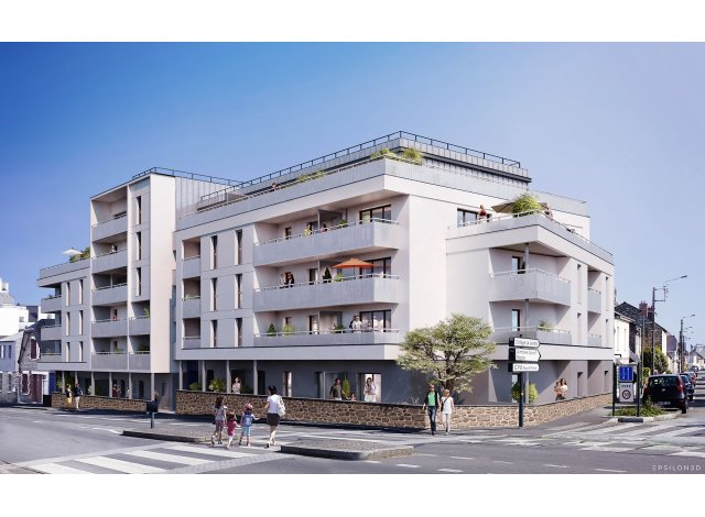 Appartements et maisons neuves éco-habitat Epicure - Quartier rue de Vern à Rennes