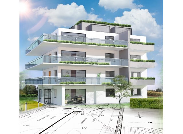 Investissement locatif en Seine-Maritime 76 : programme immobilier neuf pour investir Le Mesnil-Esnard Centre à Le Mesnil-Esnard