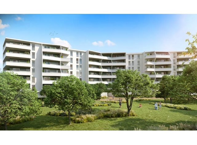 Programme immobilier neuf �co-habitat Chateau Valmante - Inspir' - Psla � Marseille 9&egrave;me