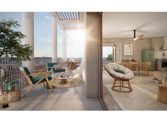 Programme immobilier neuf �co-habitat C&ocirc;t&eacute; Parc � Lyon 7&egrave;me
