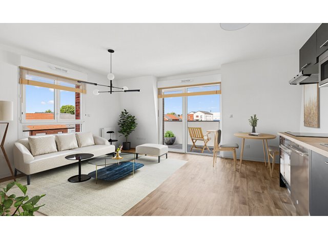 Immobilier neuf �co-habitat Le Fil du Lin � Linselles
