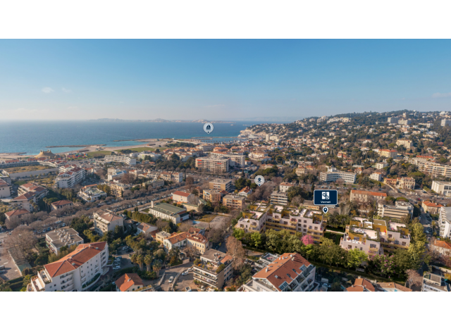 Programme immobilier neuf éco-habitat L'Orée Borély à Marseille 8ème