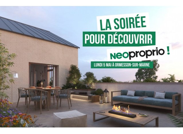 Programme immobilier neuf �co-habitat Neoproprio - Essencia � Ormesson-sur-Marne