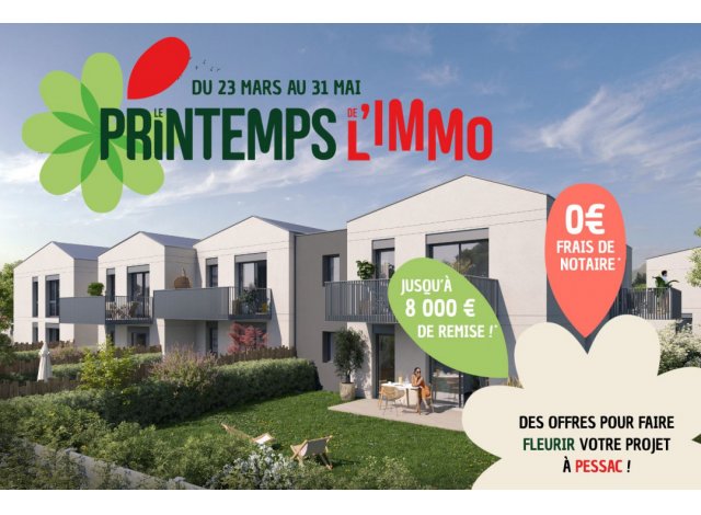 Investissement locatif � B�gles : programme immobilier neuf pour investir Le Clos Semillon � Pessac