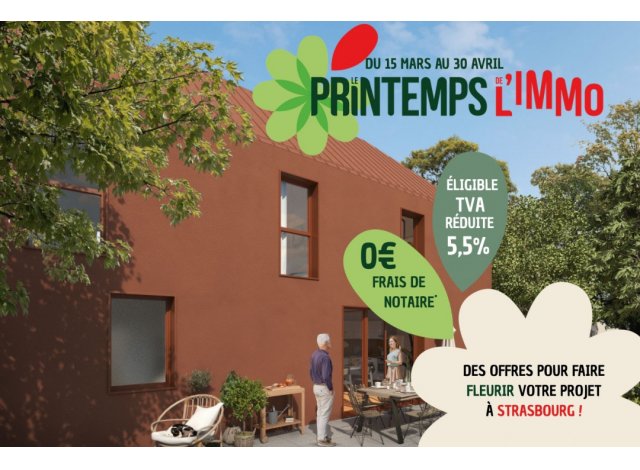 Immobilier neuf �co-habitat Terra Rossa � Strasbourg