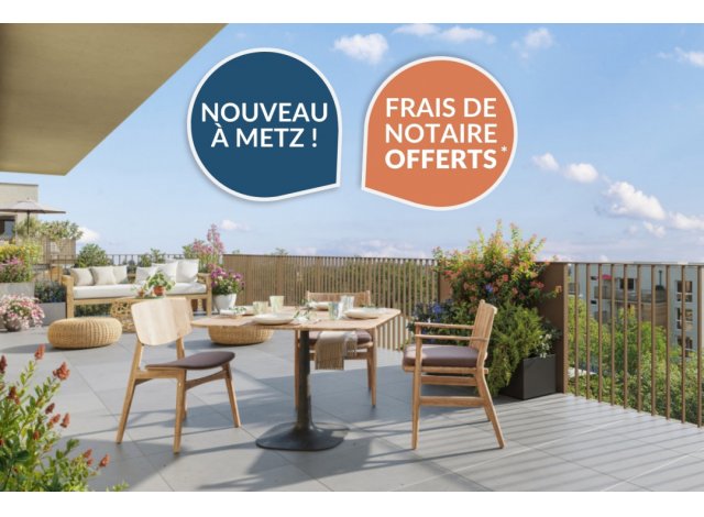 Programme immobilier neuf éco-habitat Arc en Seille à Metz