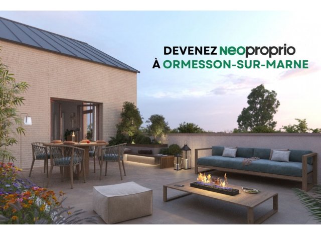 Programme immobilier neuf co-habitat Neoproprio - Essencia  Ormesson-sur-Marne