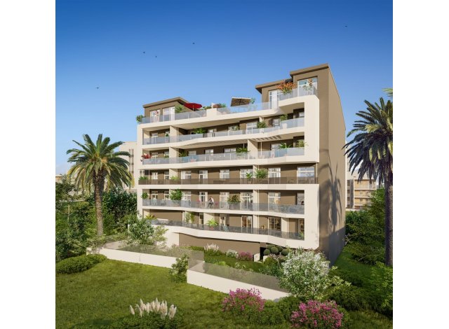 Programme immobilier neuf éco-habitat Cote Ville à Roquebrune-Cap-Martin