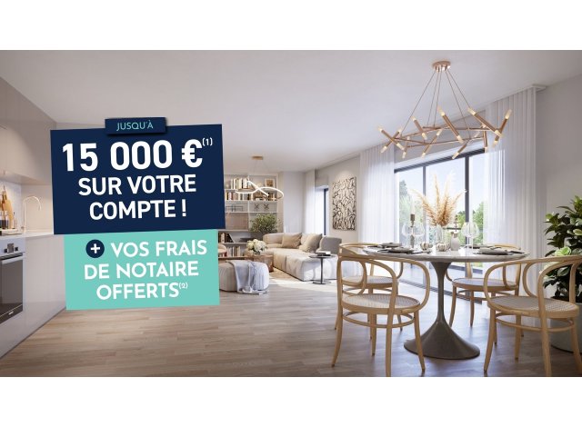 Investissement locatif en Ile-de-France : programme immobilier neuf pour investir L'Orée du Bois à Montévrain