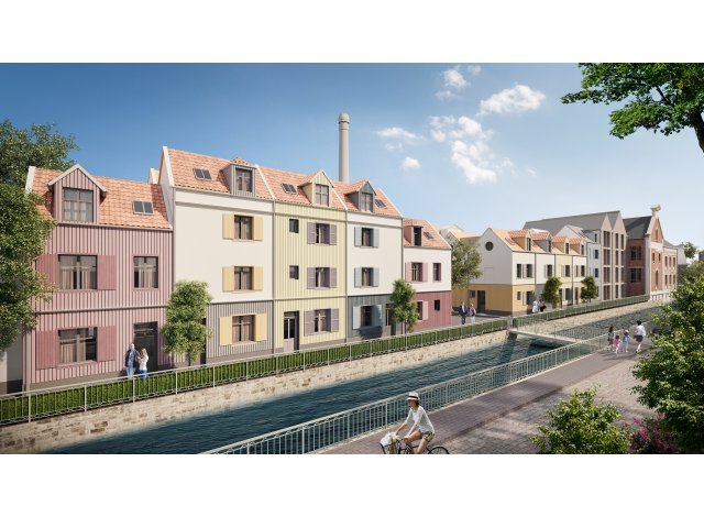 Appartements et maisons neuves éco-habitat Les Rives de Mai à Amiens
