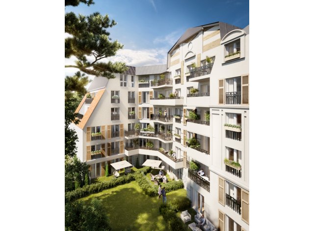 Programme immobilier neuf éco-habitat Le Domaine du Mesnil à Le Blanc Mesnil
