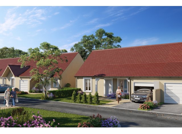 Maisons neuves �co-habitat La Promenade des Sources � Contres