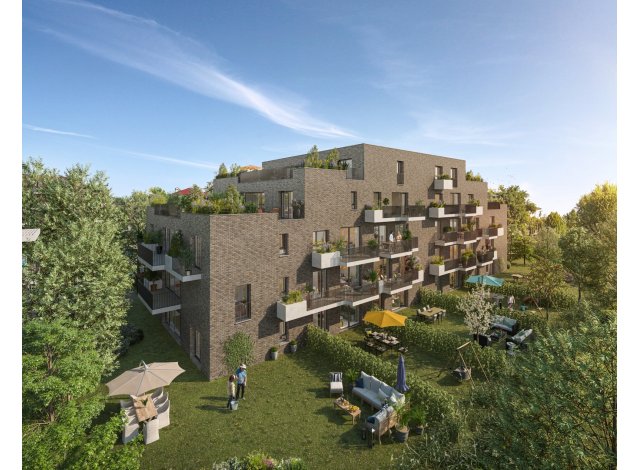 Programme immobilier neuf éco-habitat L'Îlot Jardins à Amiens