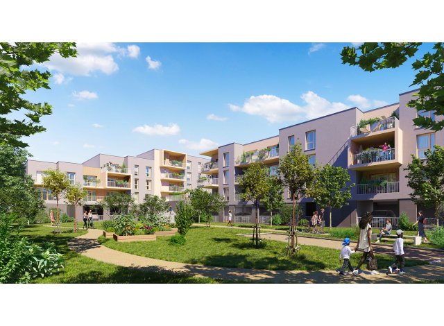 Investissement locatif dans le Calvados 14 : programme immobilier neuf pour investir Parc Herbalia  Colombelles