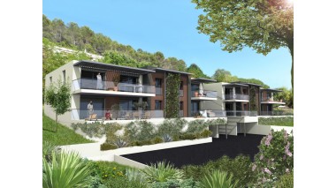 Programme immobilier neuf éco-habitat Château Horizon à Cagnes-sur-Mer