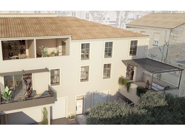 Programme immobilier neuf éco-habitat Le 19 à Nîmes