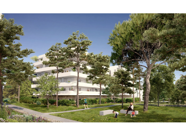 Programme immobilier loi Pinel / Pinel + Résidence Parc Maison Blanche Marseille Tva 5, 5 % à Marseille 10ème