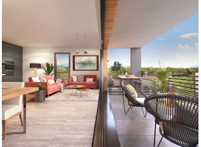 Programme immobilier neuf �co-habitat C&ocirc;t&eacute; Sal&egrave;ve � Beaumont