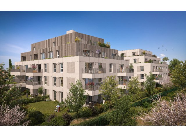 Investissement locatif en Alsace : programme immobilier neuf pour investir Les Jardins Sophoras  Bischheim