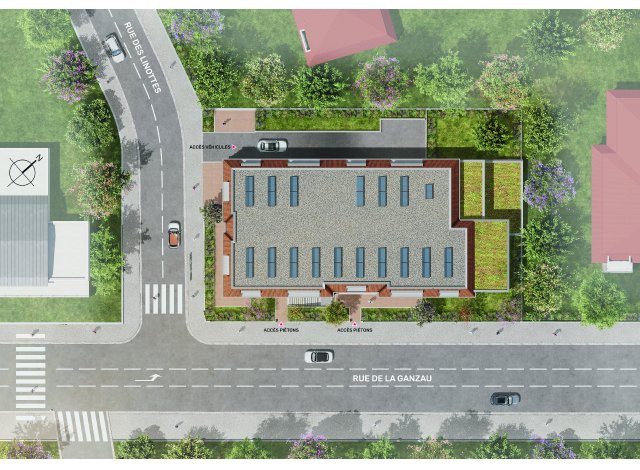 Logement neuf Strasbourg : Urbanéo Rue de la Ganzau