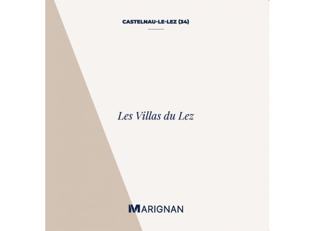 Programme immobilier Les Villas du Lez