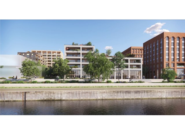Investissement locatif dans le Bas-Rhin 67 : programme immobilier neuf pour investir Quai Vatel  Strasbourg