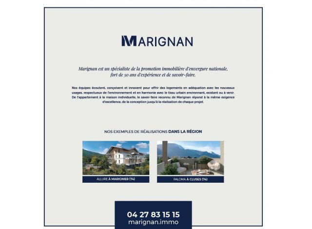 Programme immobilier neuf appart Marnaz