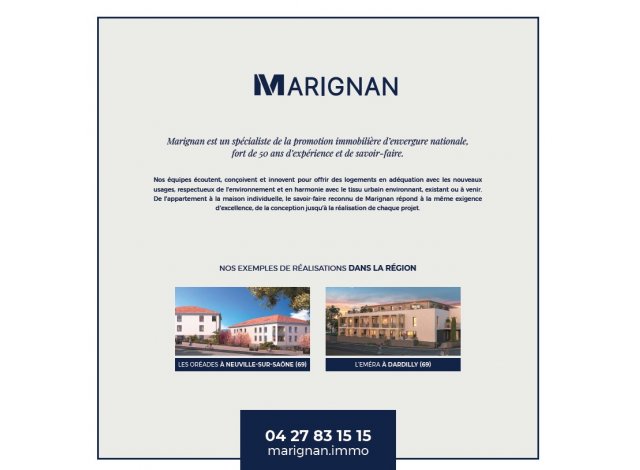 Programme immobilier neuf appart Jassans-Riottier